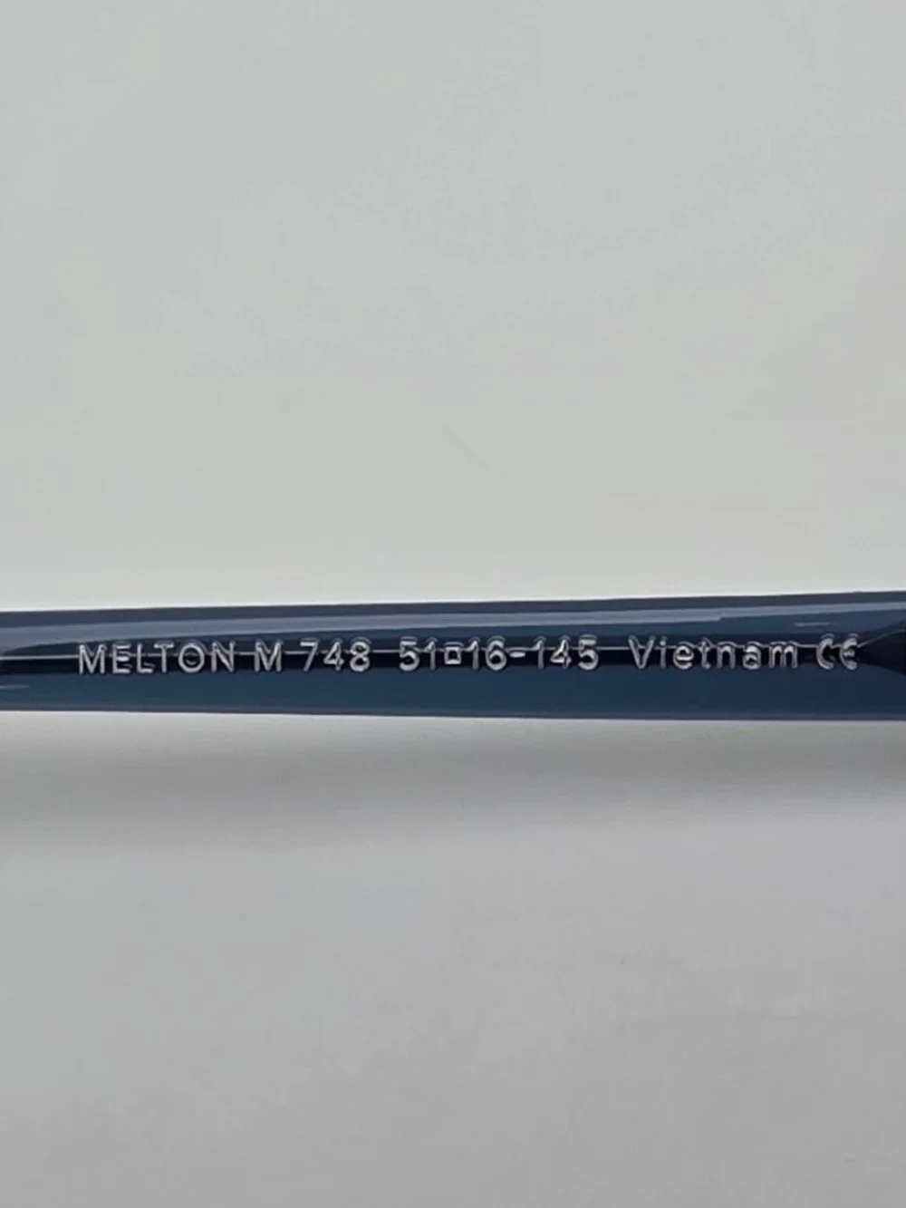 Warby Parker Melton M 748 Caspian Crystal Fade Eyeglasses Frame w Case 51-16-145